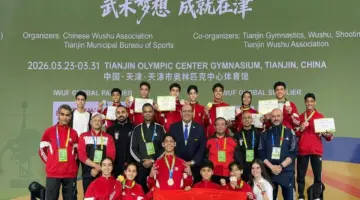 وزارة الرياضة تستقبل منتخب الووشو كونج فو عقب الإنجاز العالمي في الصين